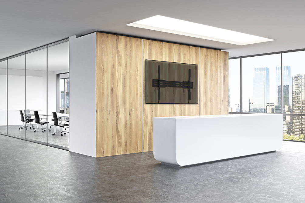 Neomounts WL30S-950BL19 Schwerlast-Wandhalterung 55-110" - fest - abschließbar - Quer- und Hochformat